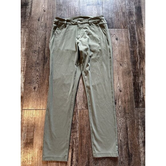 BYLT Basic Everyday Pant 2.0 Slim Fit in Olive Green Size 32 X 30 - Picture 1 of 6